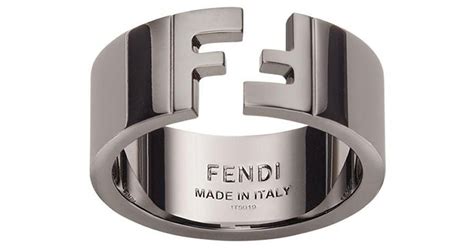 fendi ring silber herren|Men's Designer Rings .